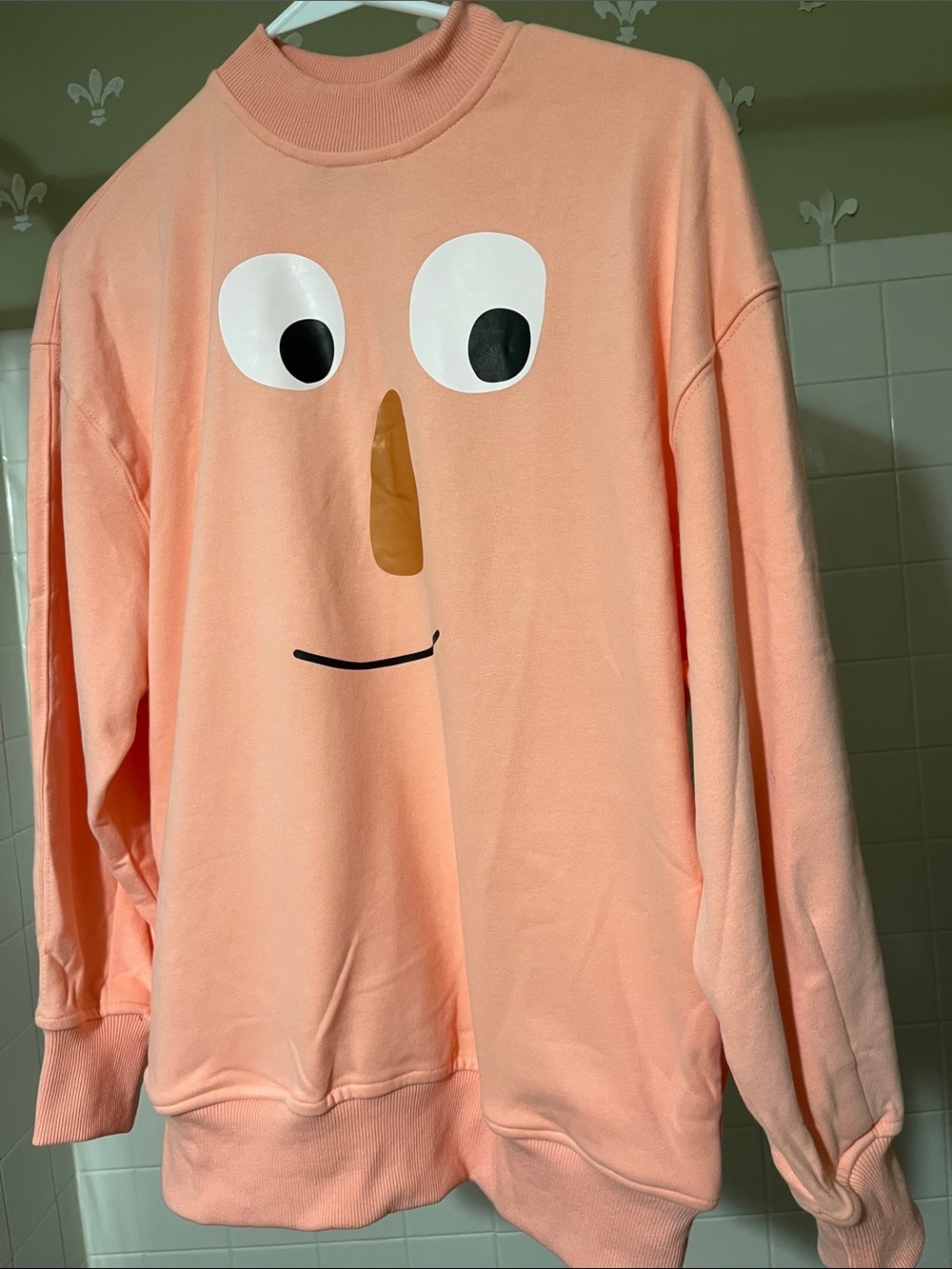 Kina and Tam Peach Face Graphic Sweatshirt